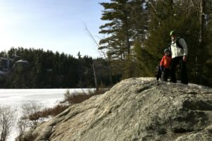 We love our winter hikes - but are ready for the spring! (Stonehouse Pond, NH)