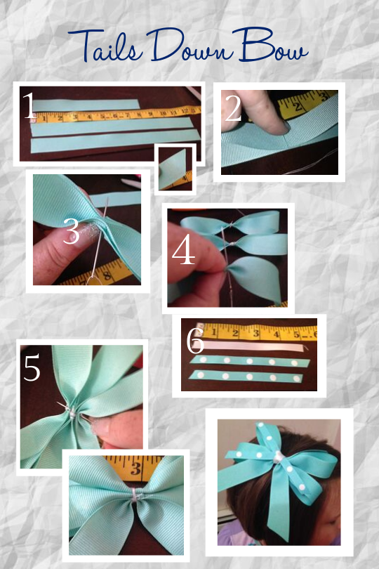 your steop by step directions for a diy bow