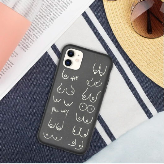 unique mother's day gifts - iphone case with boob drawings