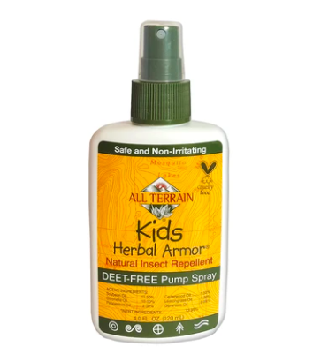 All Terrain Skin Protection Kids Herbal Armor deet free bug repellent