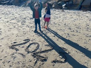 2023 in the sand with kids