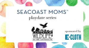 Seacoast Moms playdate series with Center for Wildlife logo sponsored by E-cloth